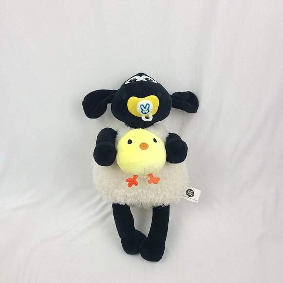 Shaun the Sheep with Pacifier Holding Chick Stuffed Plush Timmy 2024 10" - Picture 1 of 10